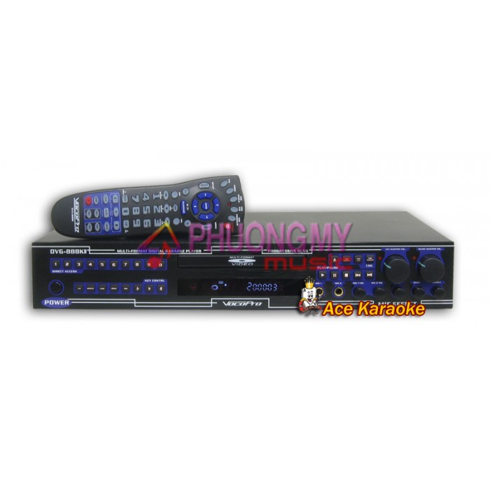 VocoPro DVG888KII MultiFormat Digital Key Control Karaoke DVD/DivX Player